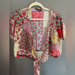 Large. SHEIN wrap top